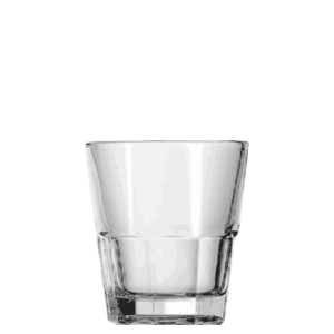 A short, thick glass