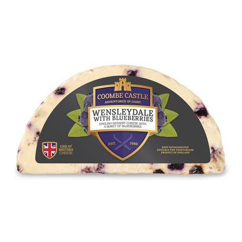 Coombe Castle Wensleydale with  Blueberry No Wax