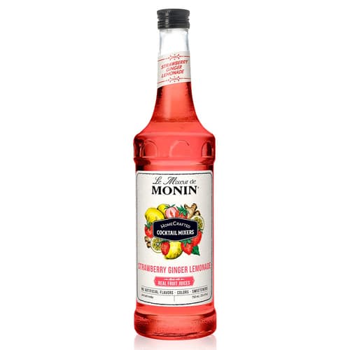Monin Strawberry Ginger Lemonade Cocktail Mixer