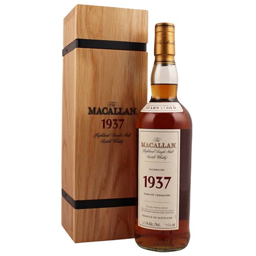 Macallan Fine and Rare Malts 1937 Scotch