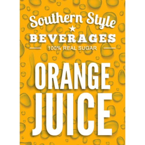 Southern Style Bib Orange Juice • 3 Gal •