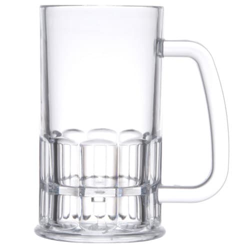 Get Plastic Beer Mug Clear 00084-san-cl