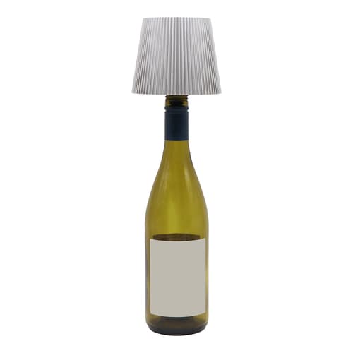 Led Bottle Top Lamp Rechargeable • Silver