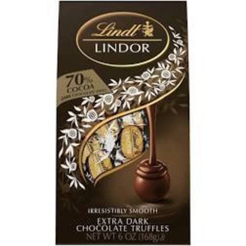 Lindt Lindor Extra 70% Dark Chocolate Truffles In Bag
