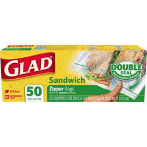 Gladlock Sandwich Bags 50ct