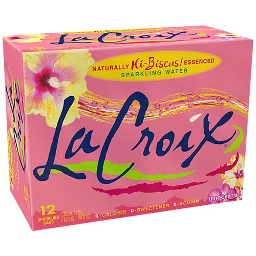 La Croix • Hibiscus Sparkling Water 12 oz 12 Pack