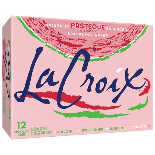 Watermelon Pasteque Sparkling Water 12 oz