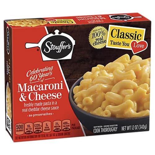 Stouffers Frozen Entree • Macaroni & Cheese