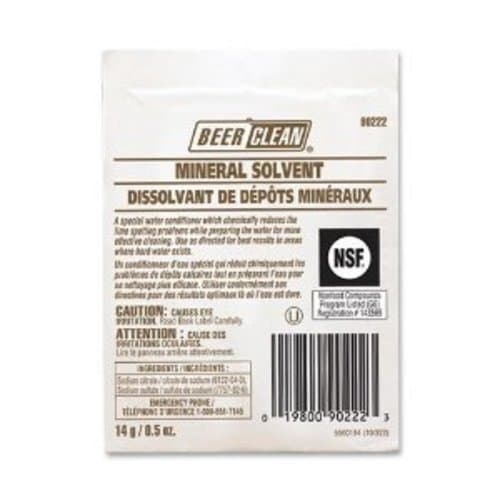 Beer Clean #990222 Mineral Solvent 100 Ct 0.5oz Pk