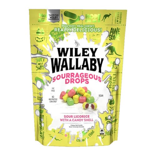 Wiley Wallaby Licorice • Sourrageous Drops