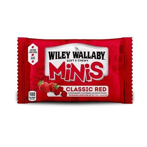 Wiley Wallaby Licorice Single • Classic Red