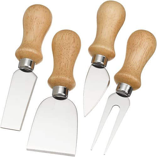 Froma Wood Handled Cheese Knife & Tool Set Of 4