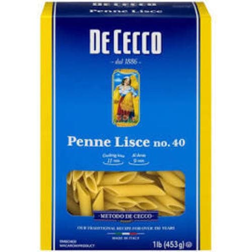 Dececco Pasta • Penne Lisce #40