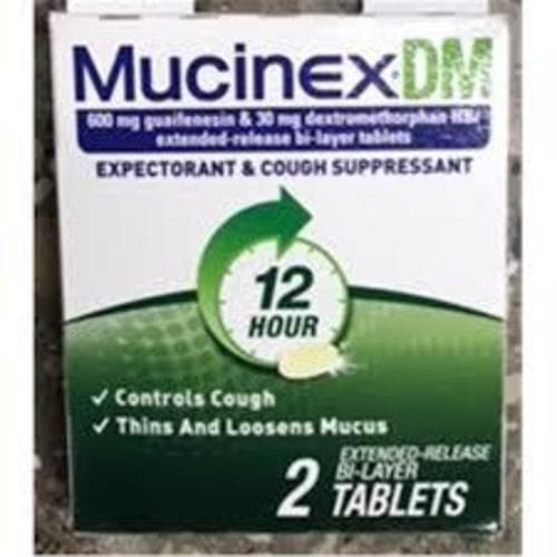 Mucinex Tablets • 12 Hours Cough Suppressant