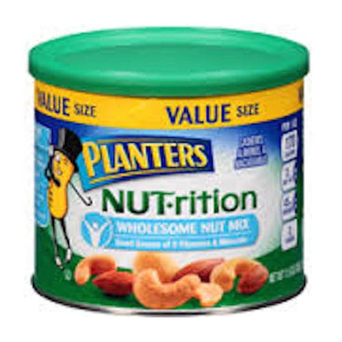 Planters Nuts • Nutrition Cashews  Almonds  & Mac