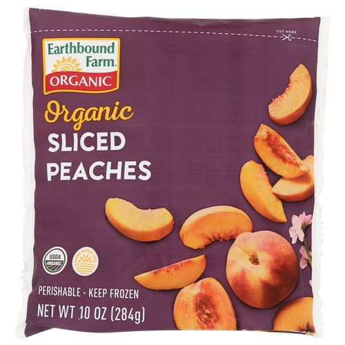 Earthbound Farms Frozen Peaches • Slices