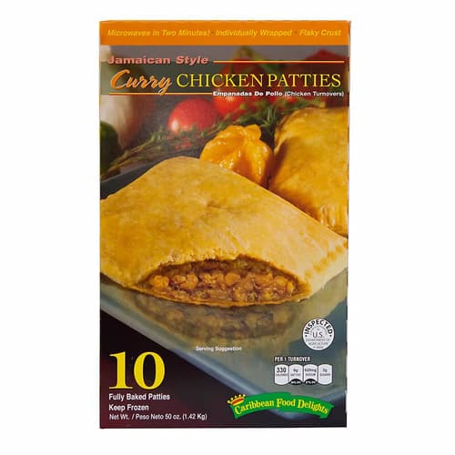 Caribbean Food Delights • Chicken Curry Patties