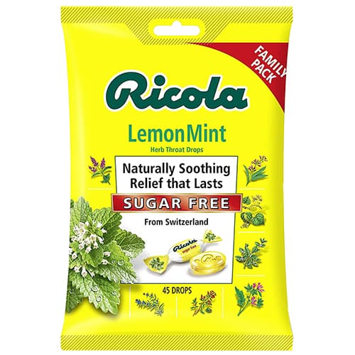 Ricola Cough Drops • Sugar Free Lemon Mint