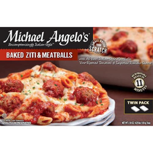 Michael Angelo's Frozen Baked Zita W Meatballs Entree