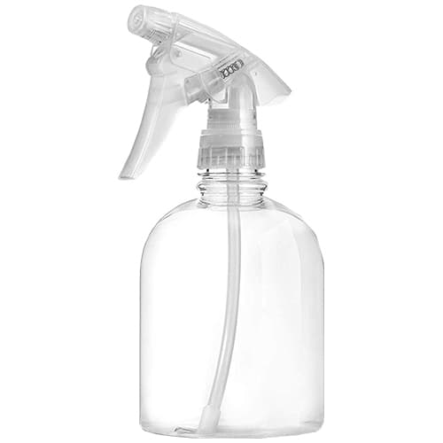 White Clear Plastic Spray Bottle • 16 oz