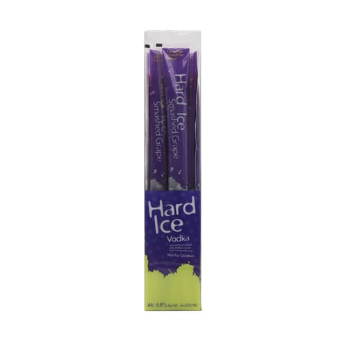 Hard Ice Vodka Freezies • Smashed Grape 6pk-200ml