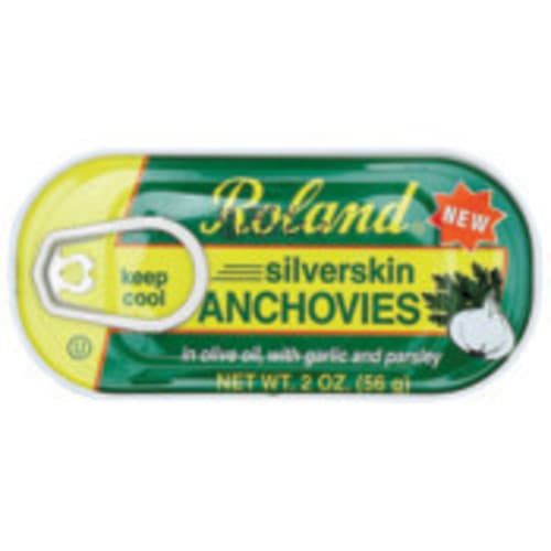 Roland Anchovy Fillets Silverskin Garlic