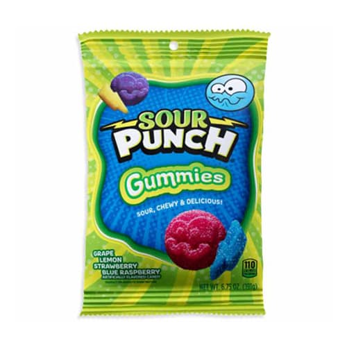 Sour Punch Gummies In Peg Bag