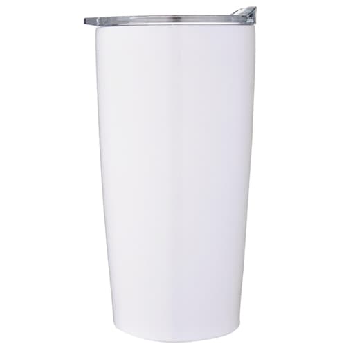 Us Poly Tumbler • White Insulated Ss W.lid