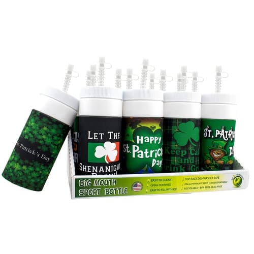 St. Patrick's Day • Sport Bottle with Straw Insulated