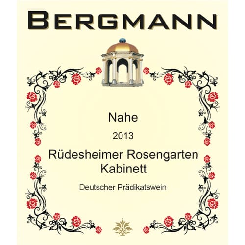 Bergmann Rudesheimer Rosengarten Kabinett Nahe