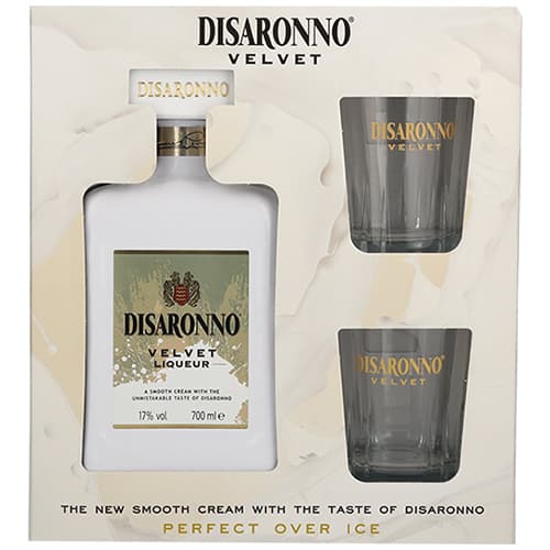Disaronno • Velvet Cream Liqueur with 2 Glasses 6 / Case