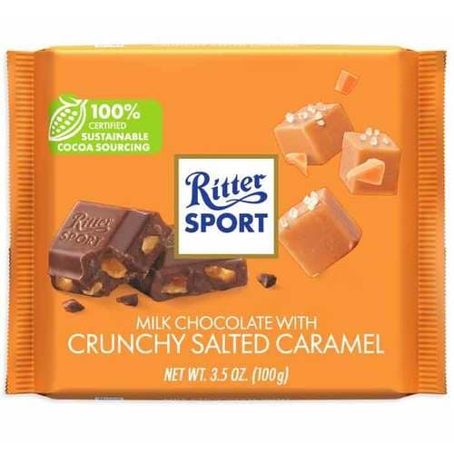 Ritter Sport Chocolate Bar • Crunchy Salted Caramel