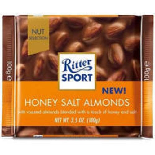 Ritter Sport Chocolate Bar • Honey Milk Salt Almonds