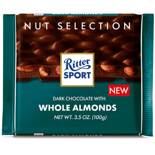 Ritter Sport Chocolate Bar • Dark Whole Almonds