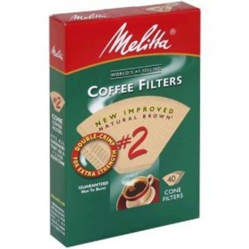 Melitta #2 Brown Coffee Filter • 40 Ct