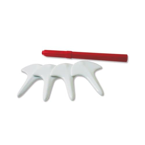 Swissmar Cheese Flags • Ceramic with Pen 8 Ct