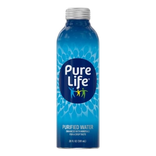 Pure Life Purified Water In Aluminum Bottle