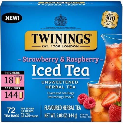 Twinings Pure Iced Tea • Strawberry & Raspberry