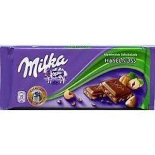 Milka Chocolate Bar • Crushed Hazelnut