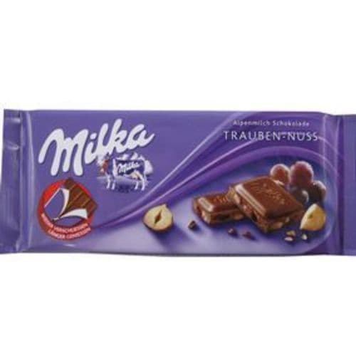 Milka Chocolate Bar • Raisins & Nuts