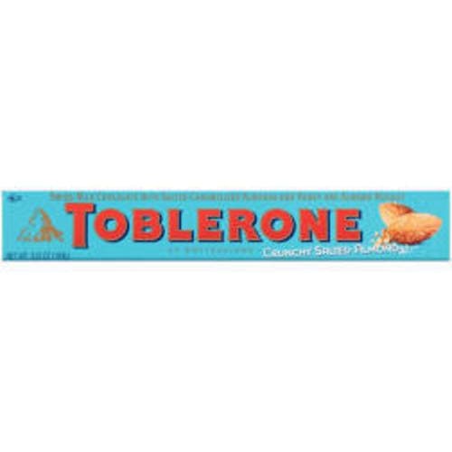 Toblerone Chocolate Bar • Milk Crunchy Salted Almond