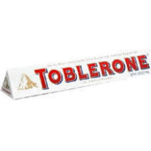 Toblerone Swiss White Chocolate Candy Bar