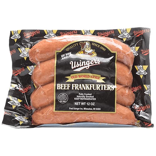 Usinger Beef Frankfurters Natural Casing