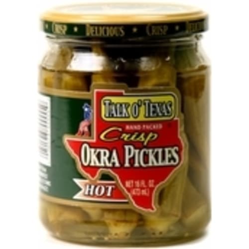 Talk O'texas Hot Crisp Okra Pickles