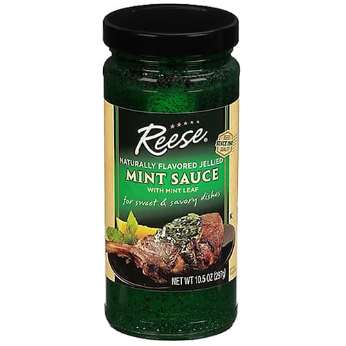 Reese Jellied Mint Sauce With Mint Leaves