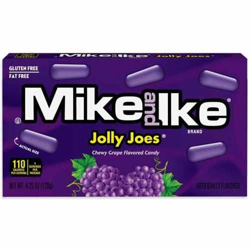 Mike & Ike Jolly Joes Chewy Grape Flavored Candy