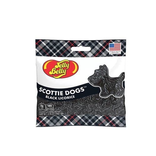 Jelly Belly Bag • Black Licorice Scottie Dogs