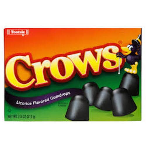 Crows Licorice Flavored Candy Gumdrops