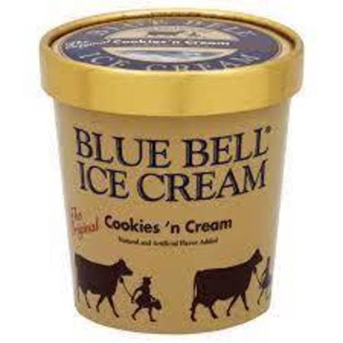 Blue Bell Ice Cream • Gold Rim