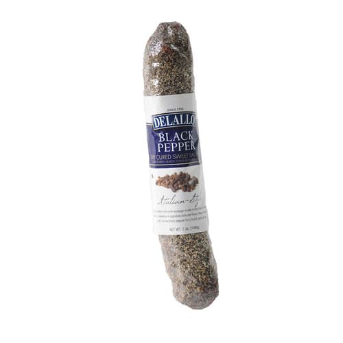 Meat • Delallo Black Pepper Dry Sausage